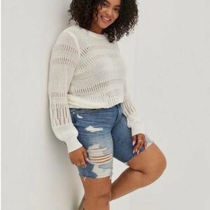 Torrid Women's ivory Sweater - size 0X - long sleeve